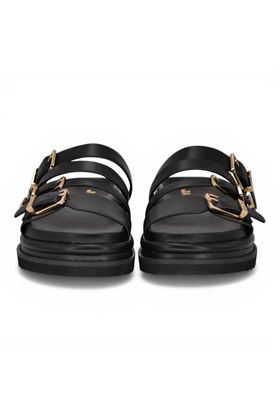 Ciabatta donna Janet & Janet in pelle colore nero. JANET & JANET | 693-732